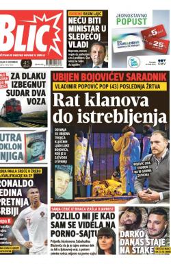 Blic - broj 7832, 3. dec 2018.