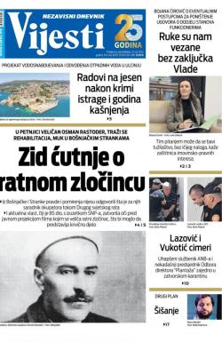 Vijesti - broj 8722, 25. jul 2022.