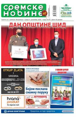 Sremske Novine - broj 3119, 9. dec 2020.