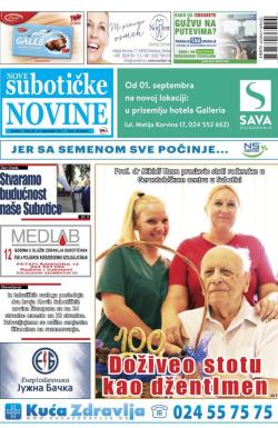 Nove Subotičke novine - broj 36, 8. sep 2017.