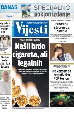 Vijesti - broj 8327, 16. jun 2021.