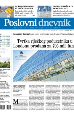 Poslovni Dnevnik - broj 5002, 9. jan 2024.