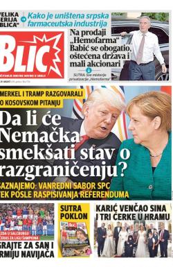 Blic - broj 7736, 29. avg 2018.