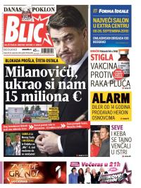 Blic - broj 6688, 26. sep 2015.