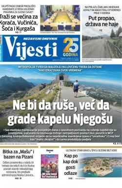 Vijesti - broj 8728, 31. jul 2022.