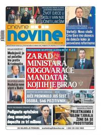 Dnevne novine - broj 2842, 20. nov 2020.