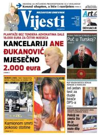 Vijesti - broj 6576, 16. jul 2016.