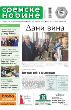 Sremske Novine - broj 2712, 20. feb 2013.