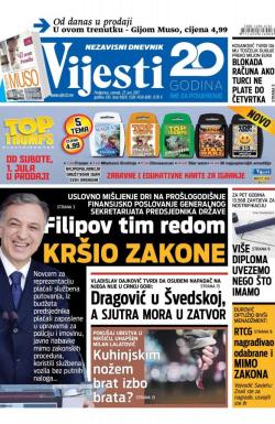 Vijesti - broj 6919, 27. jun 2017.