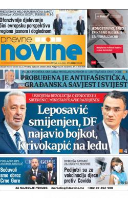 Dnevne novine - broj 3023, 18. jun 2021.