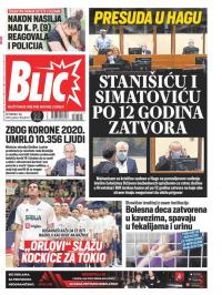 Blic - broj 8742, 1. jul 2021.