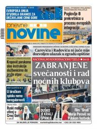 Dnevne novine - broj 2721, 1. jul 2020.