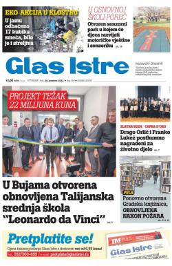 Glas Istre - broj 348, 20. dec 2022.