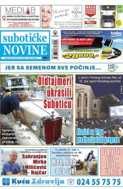 Nove Subotičke novine - broj 27, 8. jul 2016.