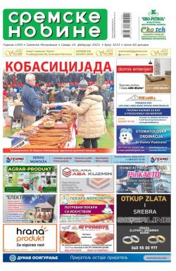 Sremske Novine - broj 3233, 15. feb 2023.