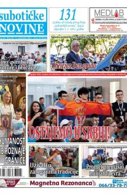 Nove Subotičke novine - broj 387, 6. sep 2024.