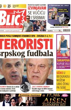 Blic - broj 6621, 21. jul 2015.