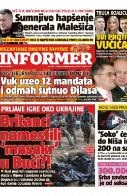 Informer - broj 3030, 6. apr 2022.