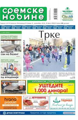 Sremske Novine - broj 2906, 9. nov 2016.