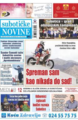 Nove Subotičke novine - broj 52, 30. dec 2016.