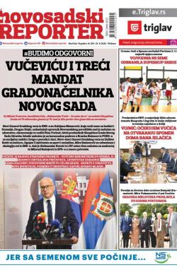 Novosadski reporter - broj 293, 25. sep 2020.