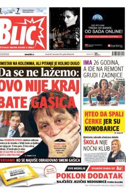 Blic - broj 6761, 8. dec 2015.