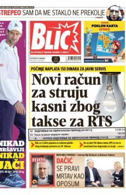 Blic - broj 6829, 18. feb 2016.