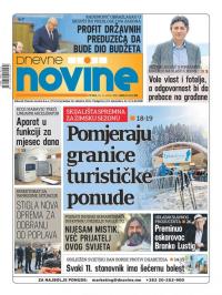 Dnevne novine - broj 2530, 15. nov 2019.