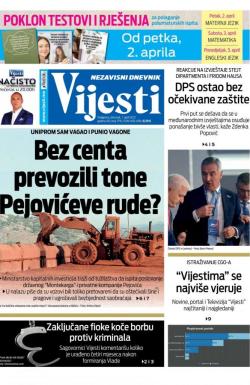 Vijesti - broj 8255, 1. apr 2021.