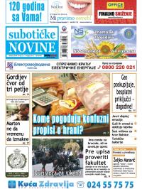 Nove Subotičke novine - broj 32, 9. avg 2013.