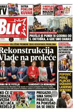 Blic - broj 7773, 5. okt 2018.