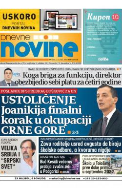 Dnevne novine - broj 3070, 13. avg 2021.