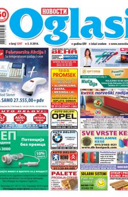 Novosti oglasi - broj 1297, 5. feb 2014.