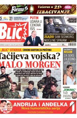 Blic - broj 6697, 5. okt 2015.