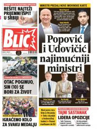 Blic - broj 7358, 9. avg 2017.