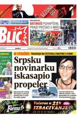 Blic - broj 6683, 21. sep 2015.