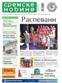 Sremske Novine - broj 2724, 15. maj 2013.