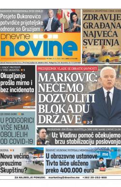 Dnevne novine - broj 2681, 15. maj 2020.