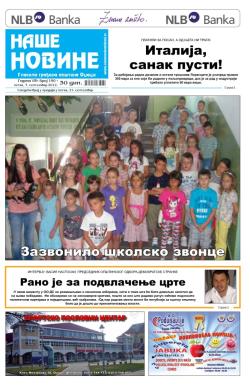 Naše novine, Odžaci - broj 190, 7. sep 2012.