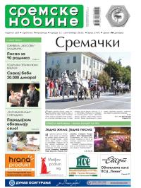 Sremske Novine - broj 2741, 11. sep 2013.