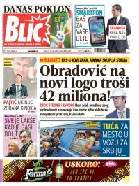 Blic - broj 6646, 15. avg 2015.