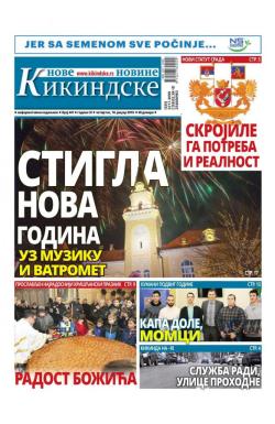 Nove kikindske novine - broj 441, 10. jan 2019.