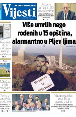 Vijesti - broj 7277, 12. jul 2018.