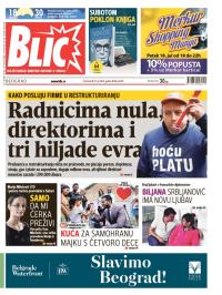 Blic - broj 6259, 17. jul 2014.