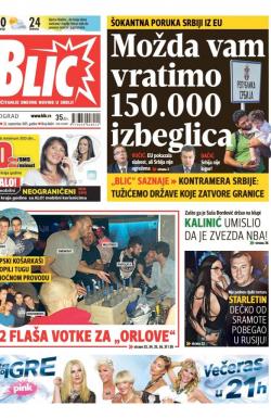 Blic - broj 6684, 22. sep 2015.