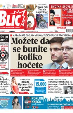 Blic - broj 5983, 7. okt 2013.