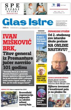 Glas Istre - broj 295, 25. okt 2021.