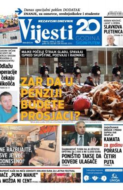 Vijesti - broj 6817, 15. mar 2017.