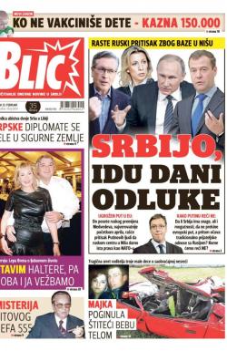 Blic - broj 6834, 23. feb 2016.