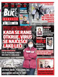 Blic - broj 8300, 29. mar 2020.